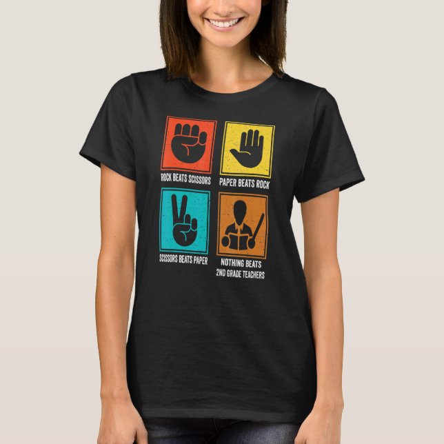 Inget slår andra Klass-lärarna andra Klass Educ T Shirt (Framsida)