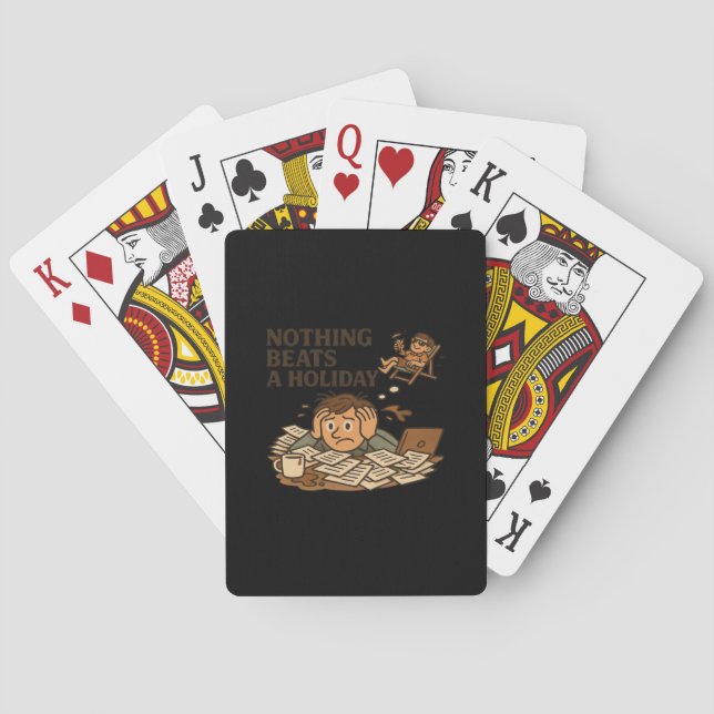 Inget slår ett Helgdag-funnt arbetskort Casinokort (Baksidan)