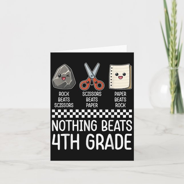 Inget slår fjärde Klass-nun Back to school Kids Kort (Framsida)