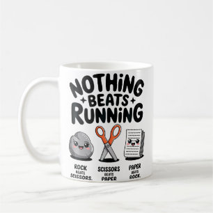 Inget Slår Running Rock Paper Scissors Love Run Kaffemugg