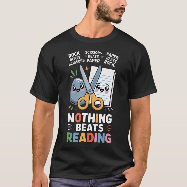 Inget Slår Sten Sax Påse T Shirt (Framsida)