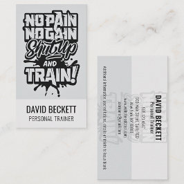Inget smärtfritt Anpassade för tränare för att trä Visitkort
