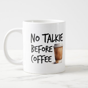 Inget snack före kaffe rolig älskare present jumbo mugg