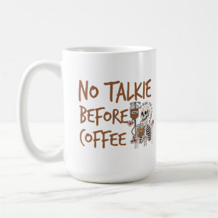 Inget snack före kaffe rolig kattälskare present kaffemugg