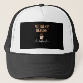 Inget Snackande Innan Kaffe Humor Kaffeälskare KON Keps