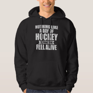 Inget som en daglig Hockey-spelare Hoodie