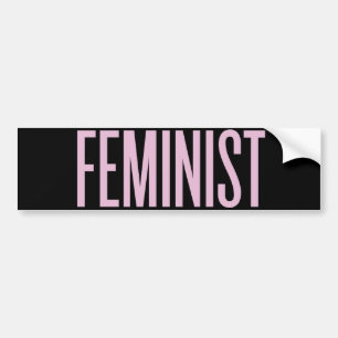 Inget som feminism på morgonen bildekal