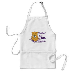 Inget som OM Cookin. Cute Zen Cat Apron Förkläde