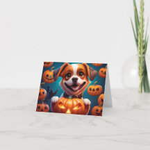 INGET SPRÅK BEHANDLAR BARA Cute Halloween Puppy OW
