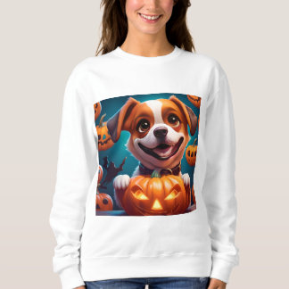 INGET SPRÅK BEHANDLAR BARA Cute Halloween Puppy OW T Shirt