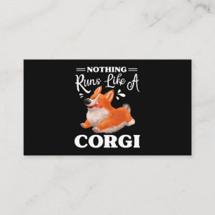 Inget Springa som Corgi Funny Cute Corgi 230 Visitkort