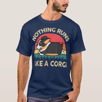 Inget Springa som en tricolor CorgiGifts för Älska T Shirt