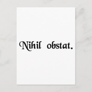 Inget står i vägen. vykort