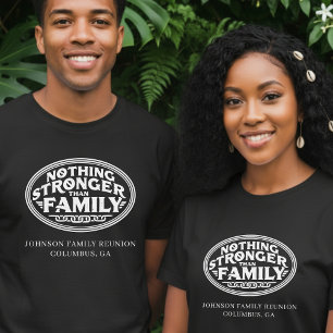 Inget starkare än familjesammanhållning svart t shirt