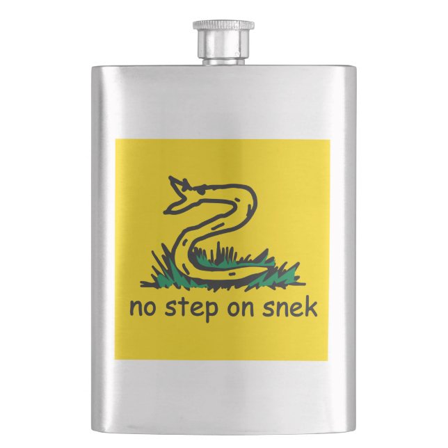 Inget steg på smygmemorandumet Gadsden parody Snek Fickplunta (Framsidan)