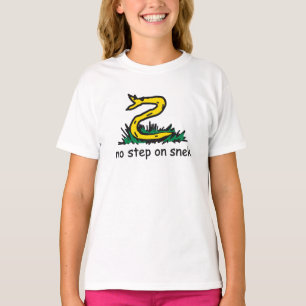 Inget steg på smygmemorandumet Gadsden parody Snek T Shirt