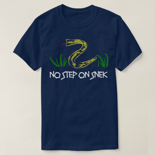 Inget steg på Snek (3) T Shirt (Design framsida)