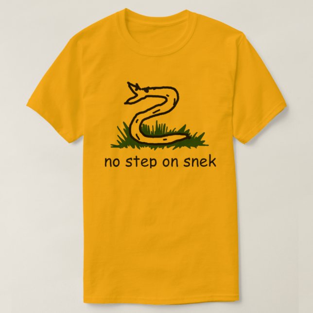 Inget steg på Snek T Shirt (Design framsida)
