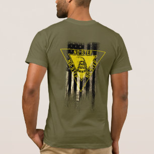 INGET STEP GADSDEN SNAKE AMERICAN FLAGGA T SHIRT