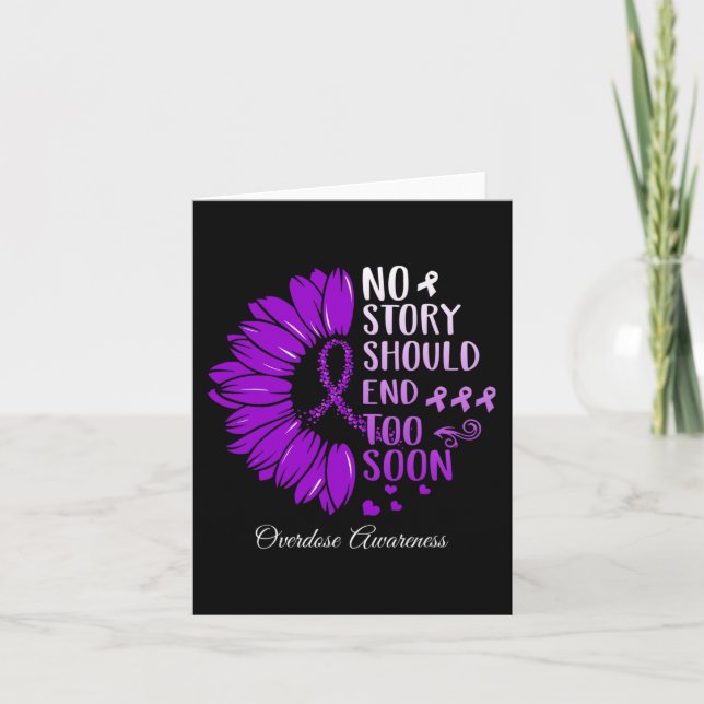 Inget stycke ska sluta för snart för överdosering  kort (Framsida)