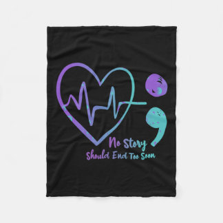 Inget stycke ska sluta för snart.. Semikolon Suici Fleecefilt