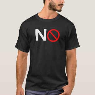 Inget symbolcirkulärstecken förbjuden avbryt t shirt