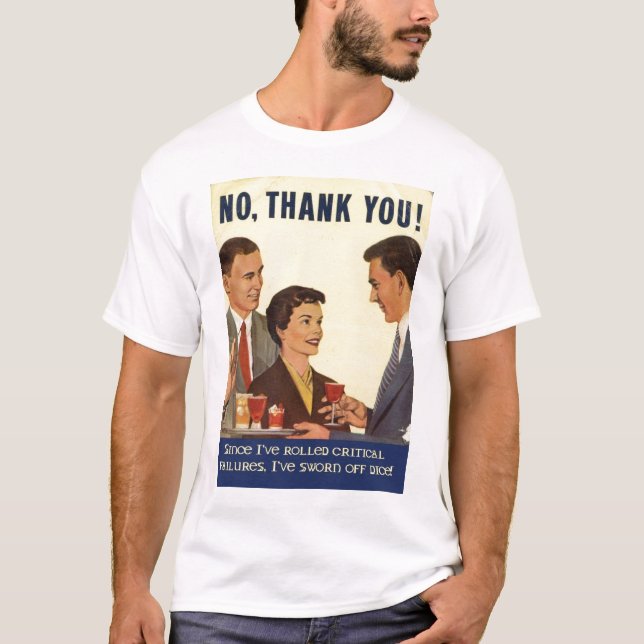 Inget tack, TÄRNING! T-shirt (Framsida)