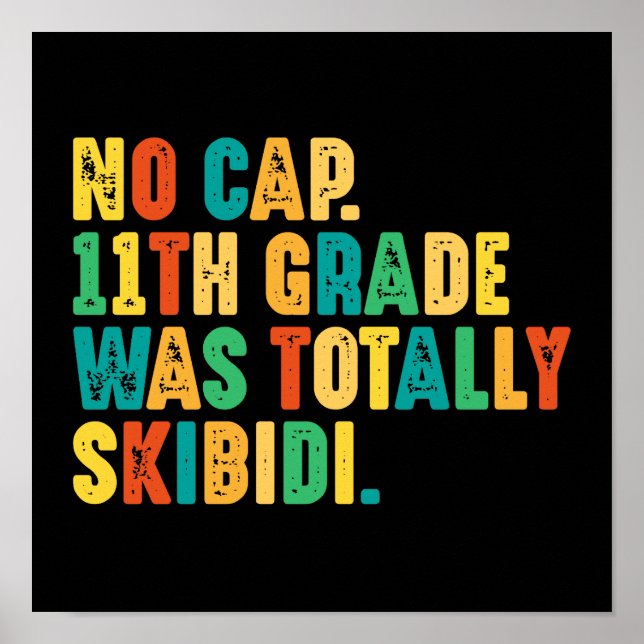 Inget tak 11:e Klass var totalt Skibidi Poster (Framsidan)