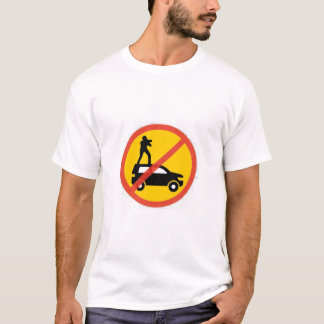 Inget tak riding Euro-tecken T-shirt
