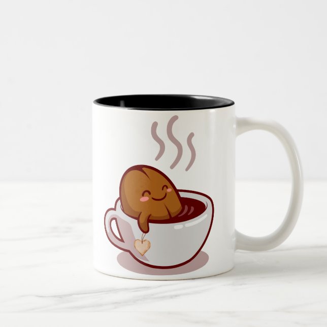 INGET TAKIE FÖRE COFFEE Två-Tonad MUGG (Höger)