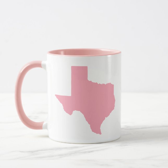 INGET TEXTTILLSTÅND FÖR Rosa AV Texas Shape Mugg (Vänster)
