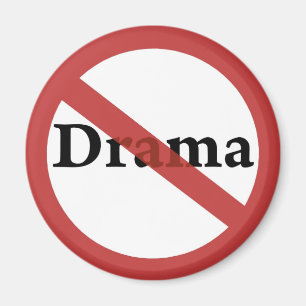 Inget tillåtet drama! magnet