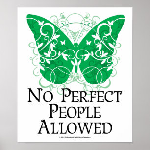 Inget tillåtet perfekt folk poster