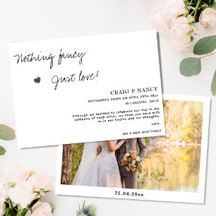 Inget Tjafs Bara Kärlek Foto Elopement Meddelande