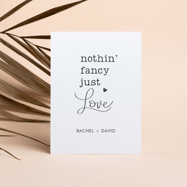 Inget Tjafs Bara Kärlek Vi Rymde Rymmarbröllop Inbjudningar (Skapare uppladdad)