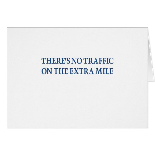 Inget trafikera (blåttkrigare) hälsningskort (Framsidan Horizontal)