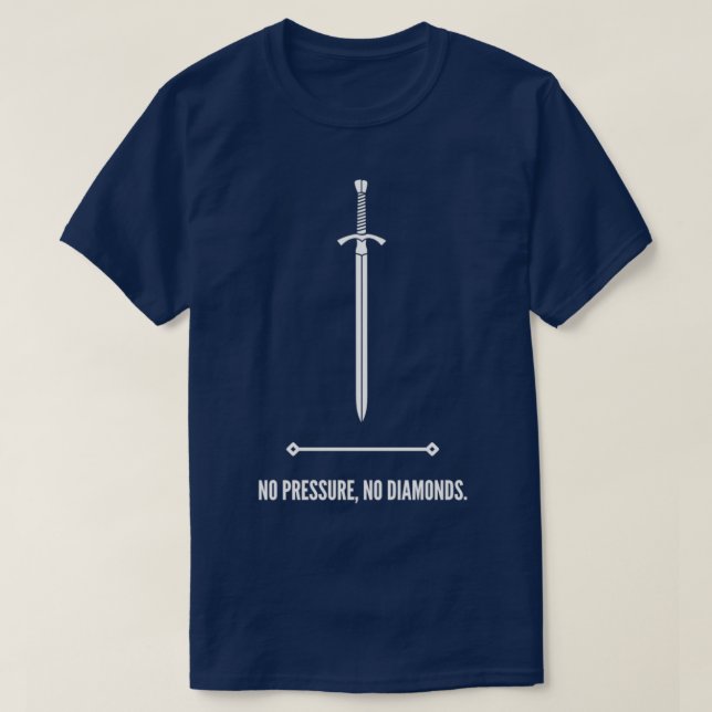 Inget tryck på diamanter t shirt (Design framsida)