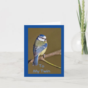INGET TVÅNGSKORT FÖR MIN TWINS BIRTHDAY-KORT KORT