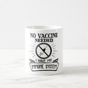 Inget vaccin behöver skrivas ut mot vaccin kaffemugg