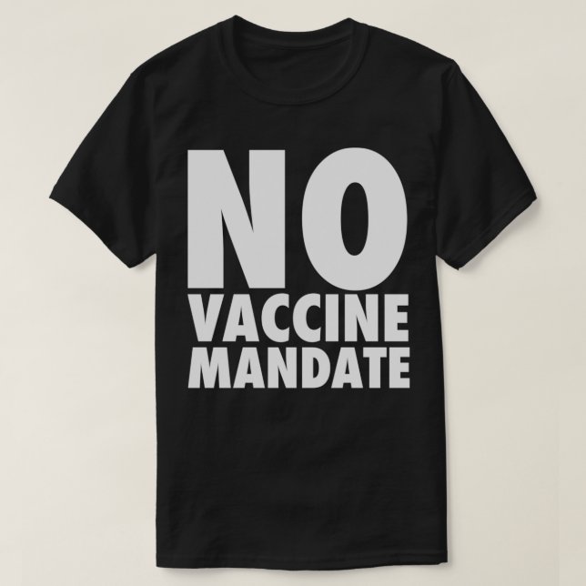 Inget vaccinmandat t shirt (Design framsida)