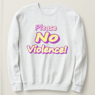 "Inget våld!" Cute Design. Köp nu T Shirt