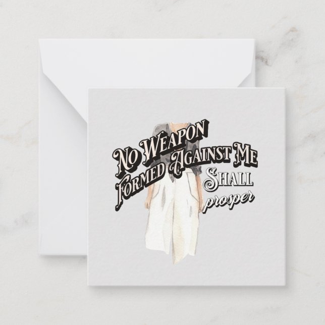 Inget vapen mot mig anteckningskort (Framsida)
