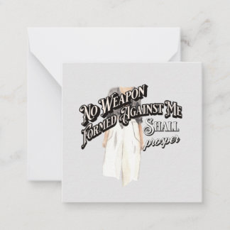 Inget vapen mot mig anteckningskort