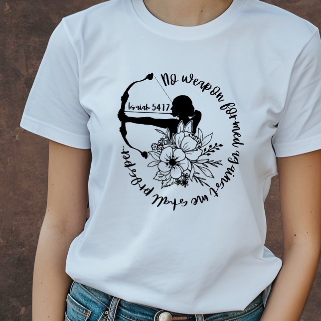 Inget vapen mot mig Christian T Shirt (Skapare uppladdad)
