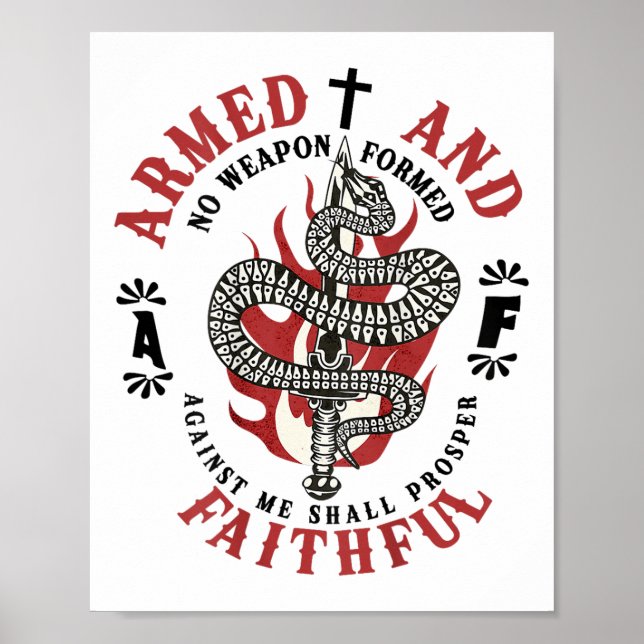 Inget vapen som har bildats mot mig ska prospekter poster (Framsidan)
