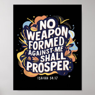 Inget vapen som har bildats mot mig ska vara krist poster