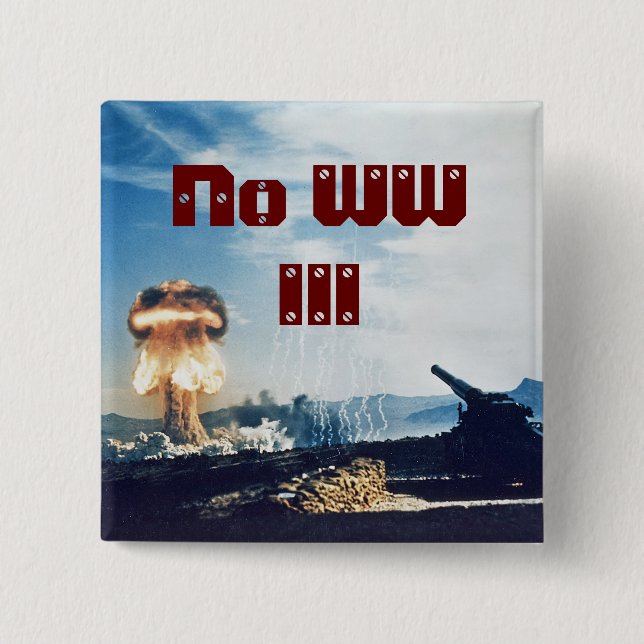 Inget Världskrig III Knapp (Framsida)