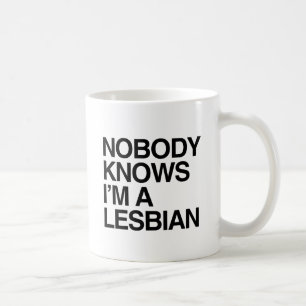 INGET VET I-förmiddag EN LESBISK - .png Kaffemugg