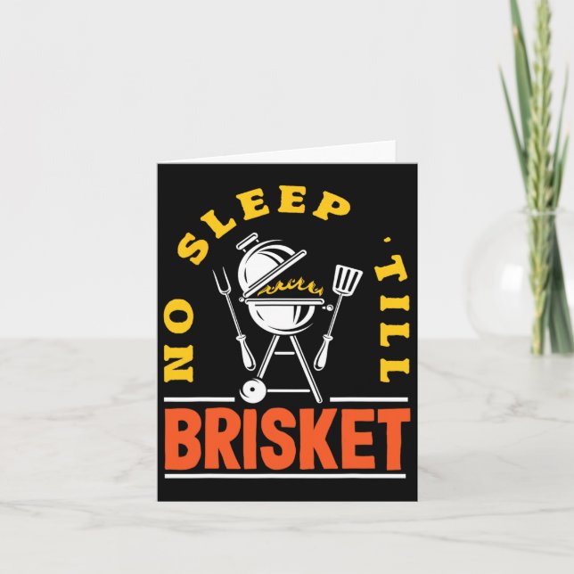 Inget viloläge till Brisket Pitmaster Bbq Älskare  Kort (Framsida)