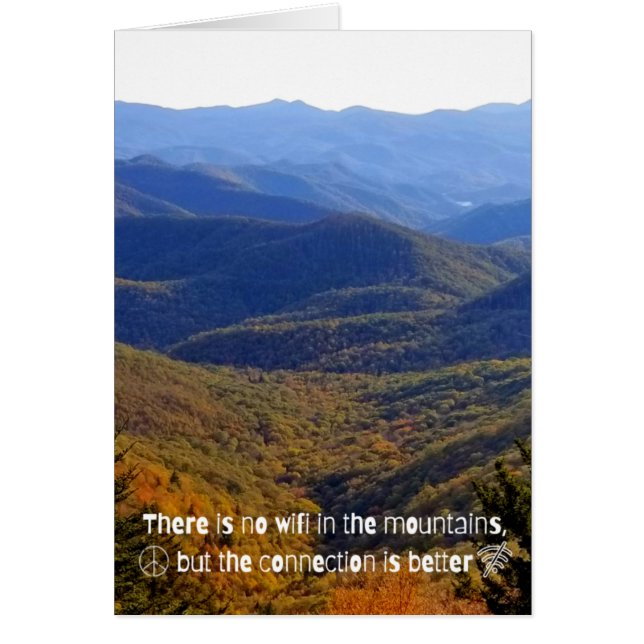 Inget WIFI-gratulationskort Hälsningskort (Framsidan)